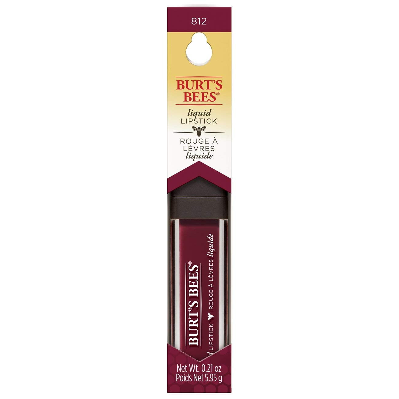 Burt's Bees 100% Natural Moisturizing Liquid Lipstick, Rushing Rose - 1 Tube