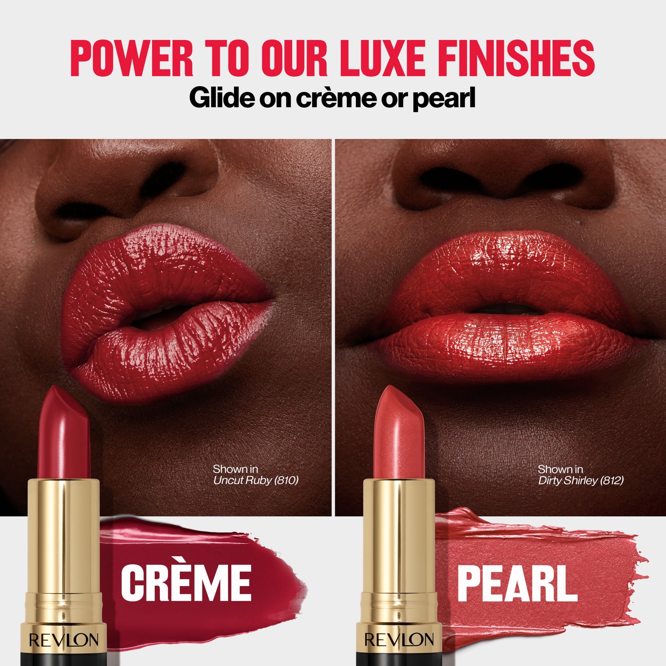 (2 pack) Revlon Super Lustrous Creme Lipstick, Creamy Formula, 130 Rose Velvet, 0.15 oz