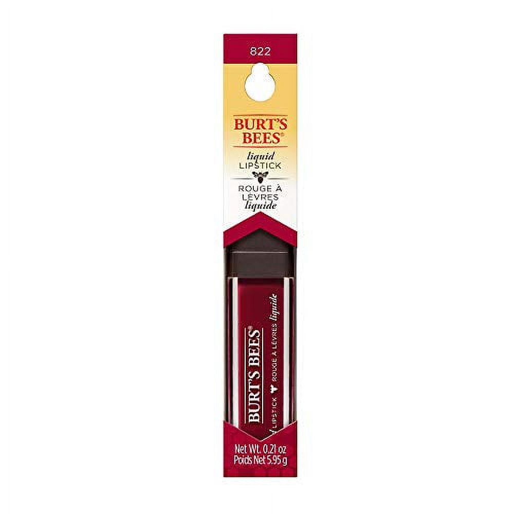 Burt's Bees 100% Natural .. Glossy Liquid Lipstick, Garnet .. Glacier, 1 Tube
