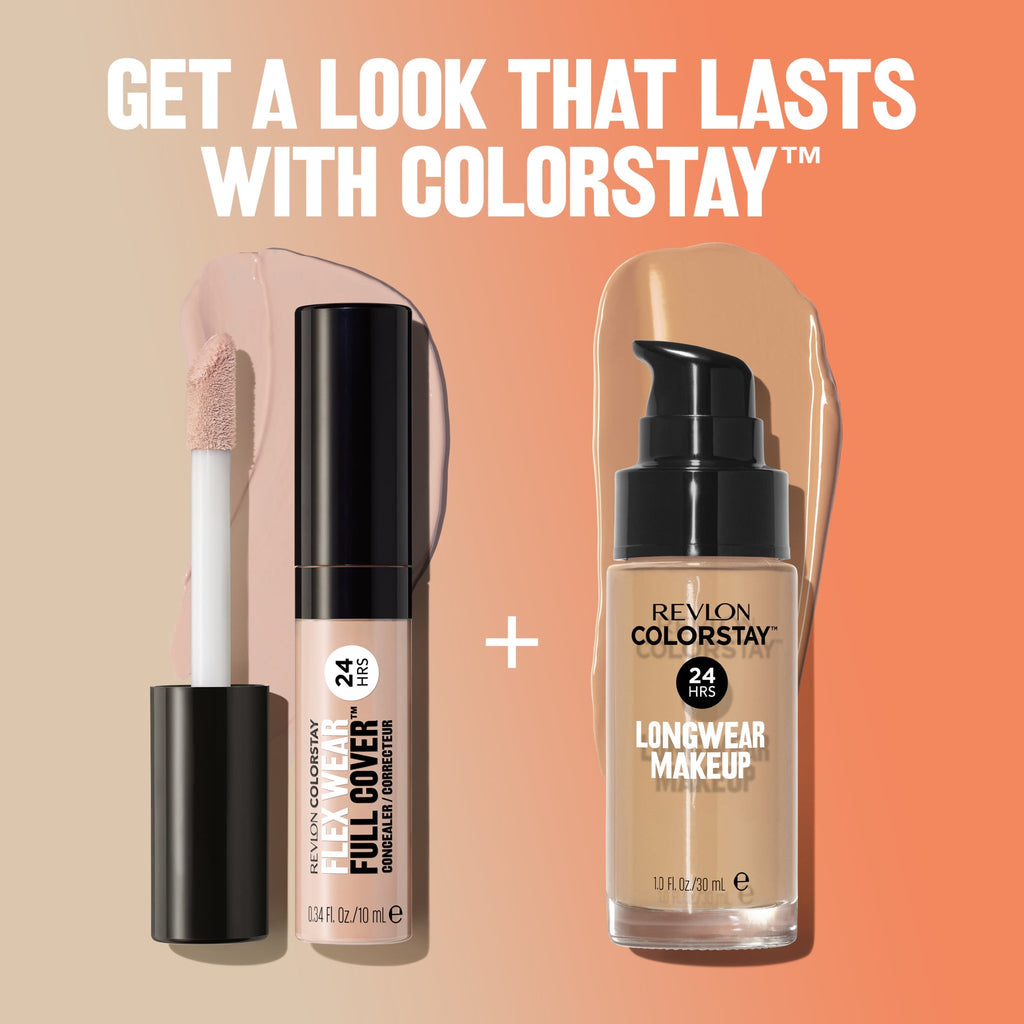 Revlon ColorStay Flex Wear Concealer, Full Coverage, 24HR Wear, 070 Nutmeg, 0.34 fl oz
