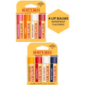 Burt's Bees 100% Natural Moisturizing Lip Balm, Original AND Burt's Bees 100% Natural Moisturizing Lip Balm, Superfruit - 8 Tubes