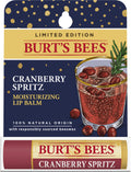 Burt?s Bees? 100% Natural Origin Moisturizing Lip Balm, Cranberry Spritz, 1 Tube in Blister Box