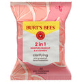 Burts Bees Clarifying Pink Grapefruit Facial Towelettes, 30 ct. Pack