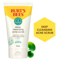 Burts Bees Clear and Balanced Deep Cleansing Acne Face Scrub, 4 Oz