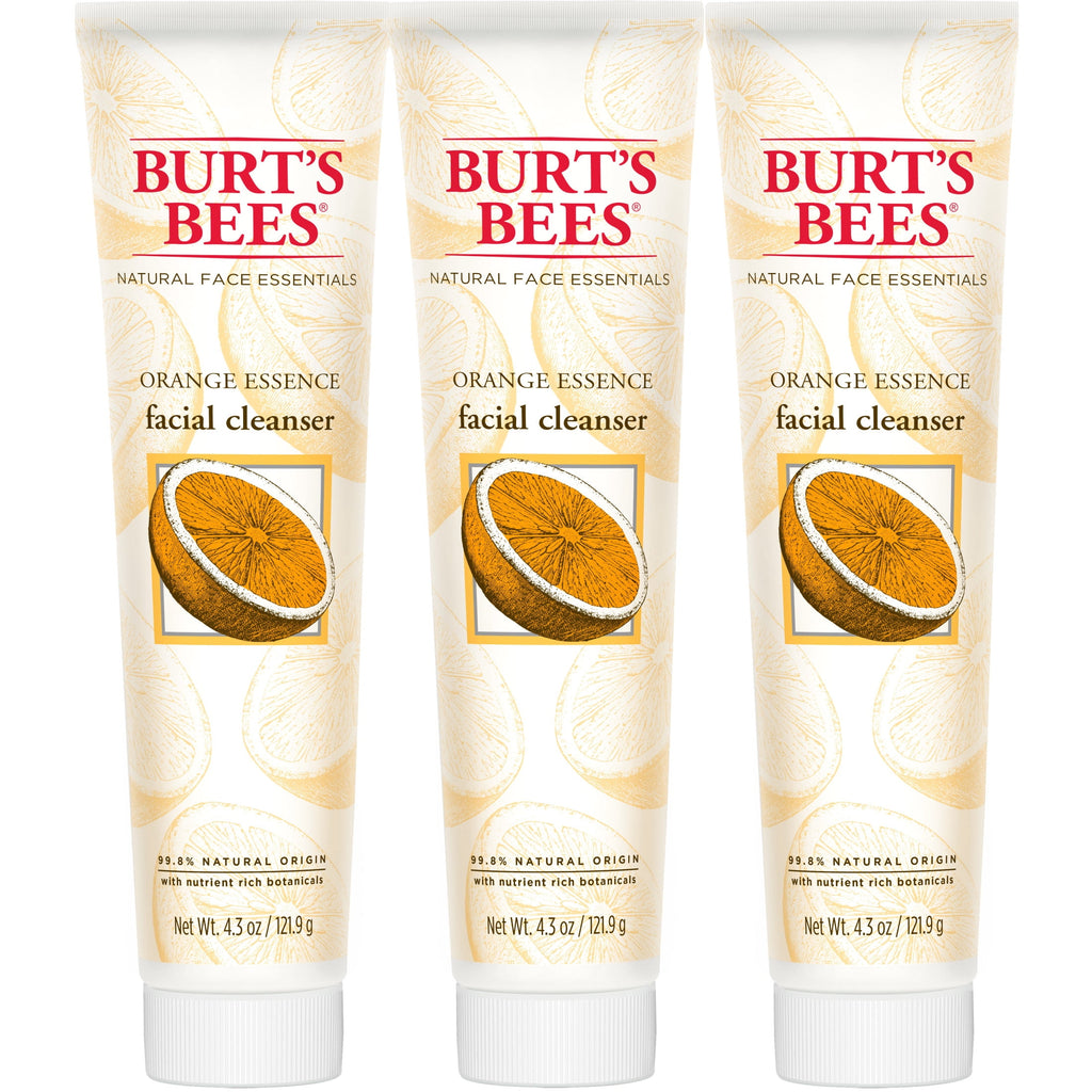 Burt's Bees Orange Essence Facial Cleanser, Sulfate-Free Face Wash, 4.3 Oz