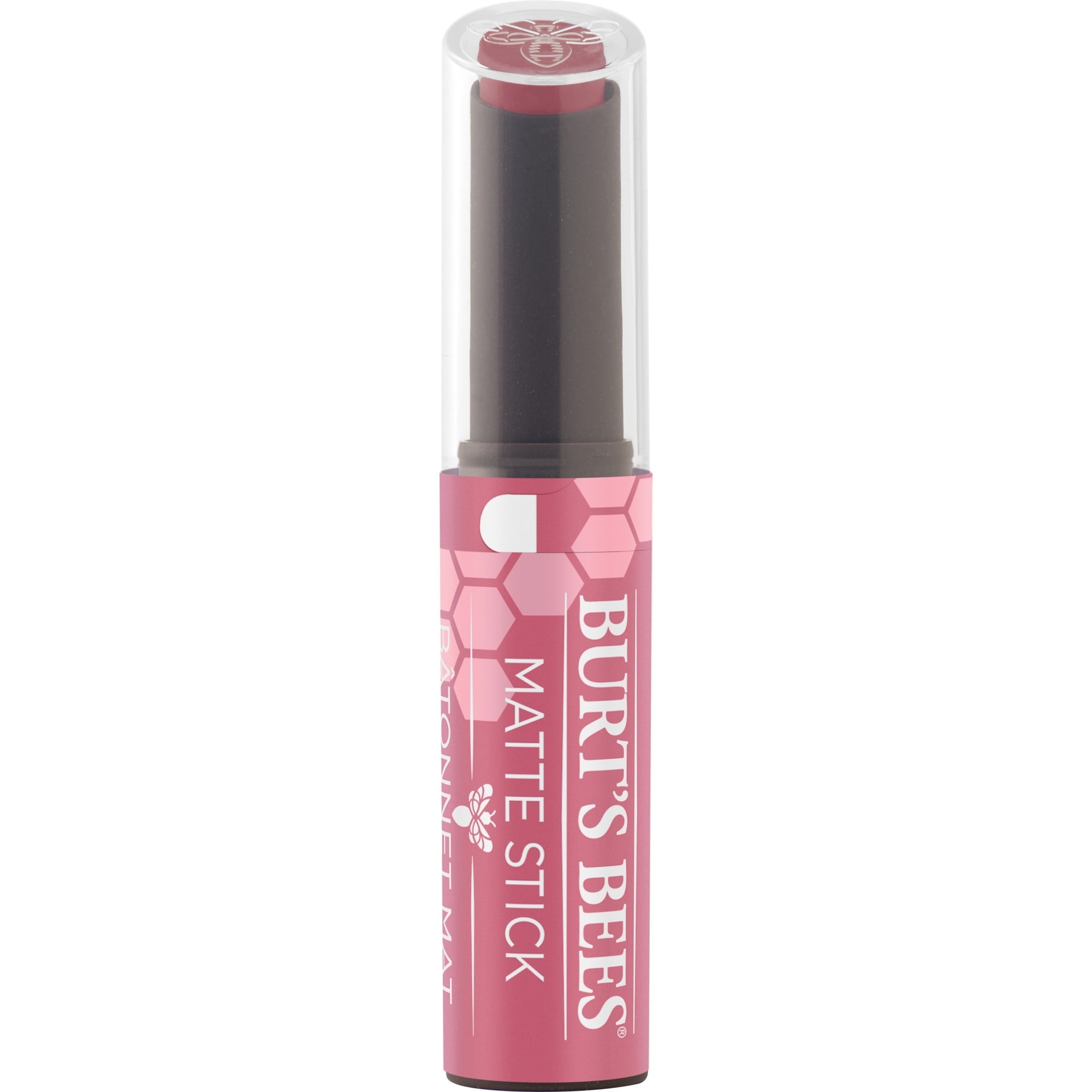 Burts Bees 100% Natural Origin Matte Stick - Rhubarb Rapids, 1 Tube