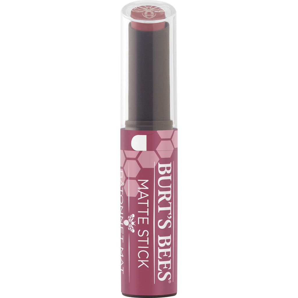 Burts Bees 100% Natural Origin Matte Stick  Rush of Raspberry, 1 Tube