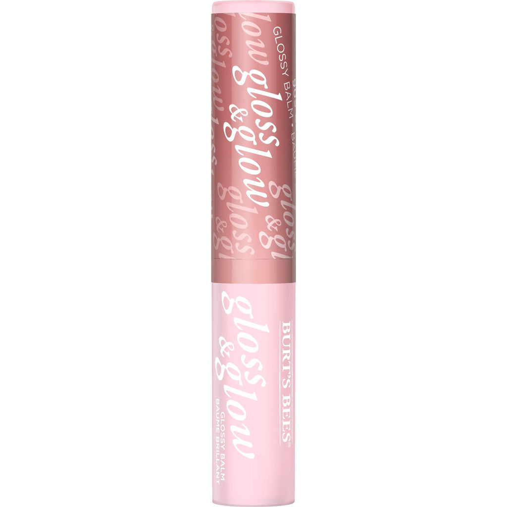Burts Bees Gloss and Glow Glossy Balm, 100% Natural Origin, Chai Time, 1 Tube