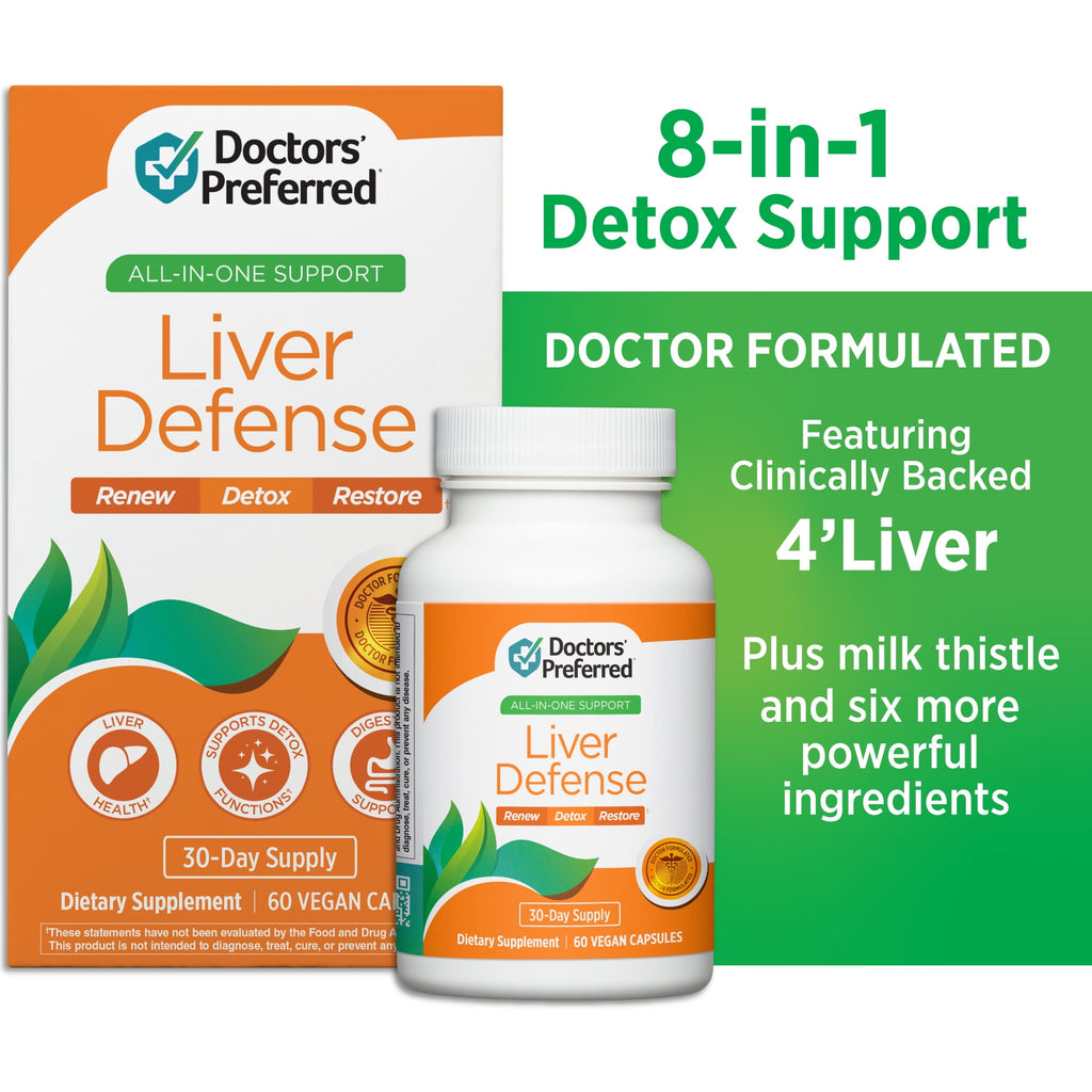 Doctors' Preferred Liver Defense, Liver Health and Detox with Milk Thistle, 60 Capsules