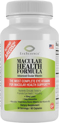 EyeScience Macular Health Formula - Advanced Ocular Vitamin Dietary Supplement Capsules, 60 Count