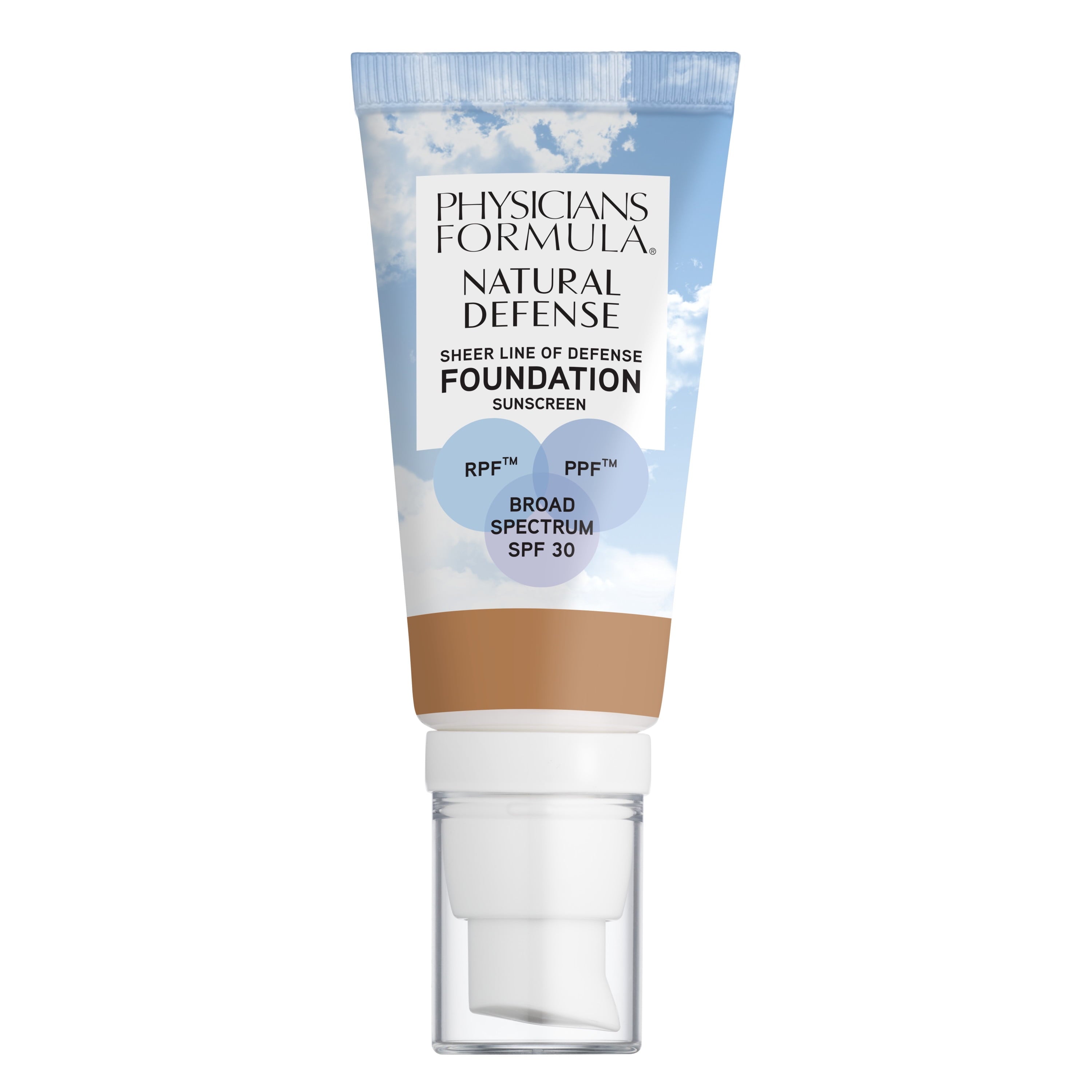 Physicians Formula Natural Defense Sheer Line of Defense Foundation SPF 30, Medium