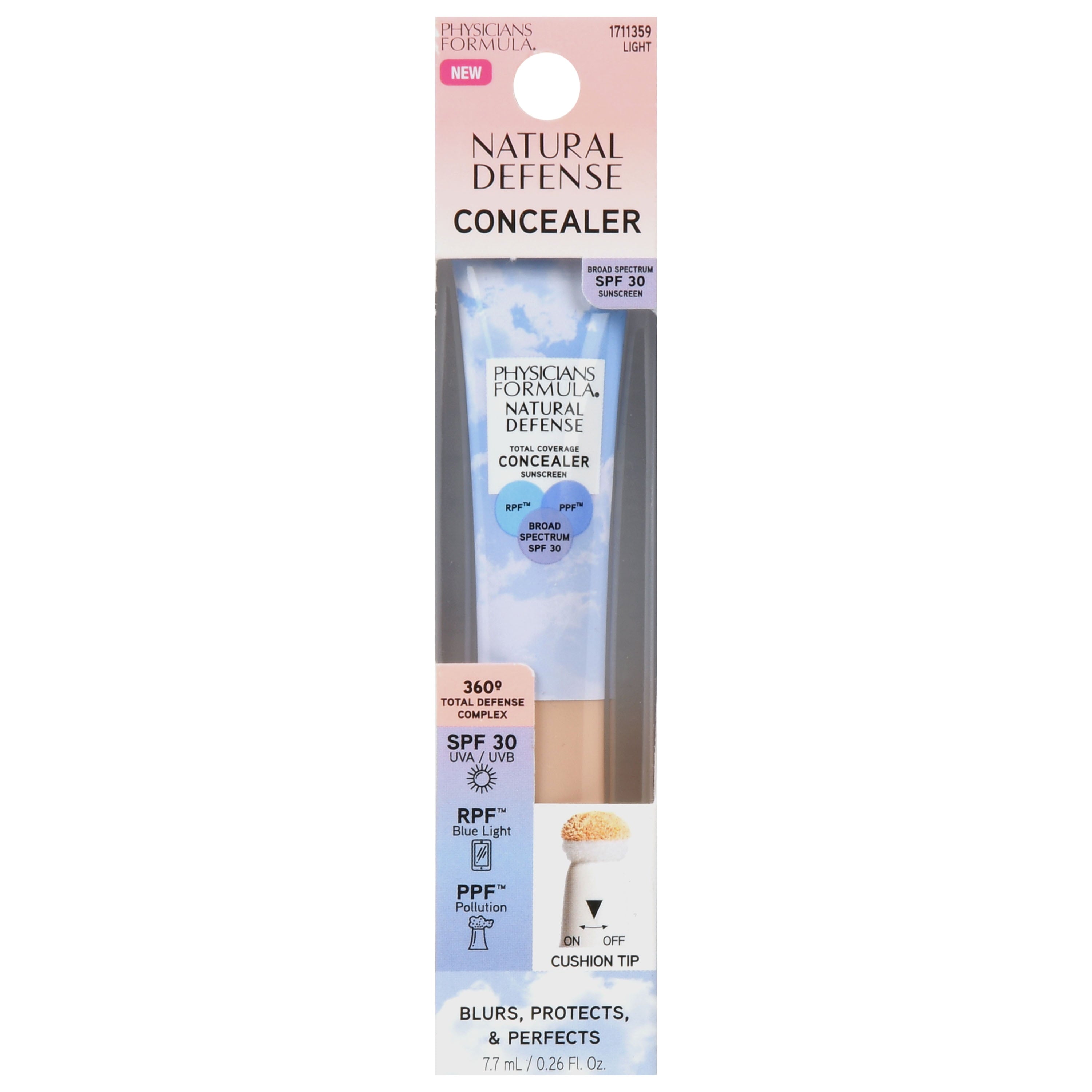 Physicians Formula Natural Defense Total Coverage Concealer SPF 30, Light
