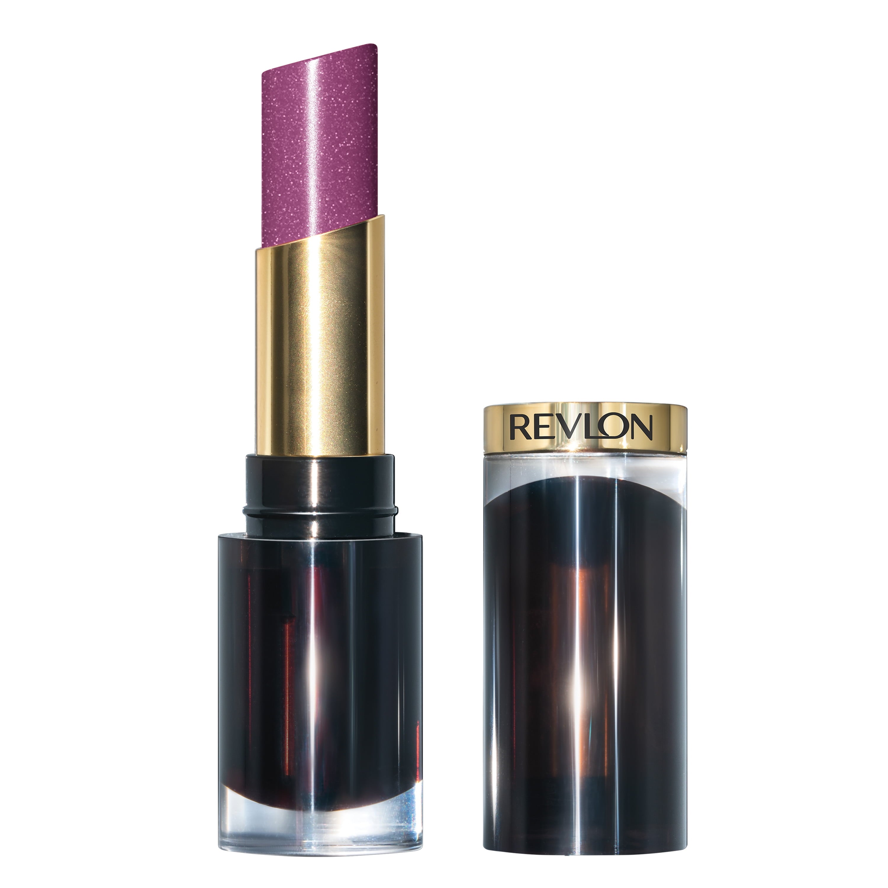 Revlon Super Lustrous Glass Shine Lipstick, Moisturizing Lipstick with Aloe, 018 Luminous Lilac, 0.15 oz