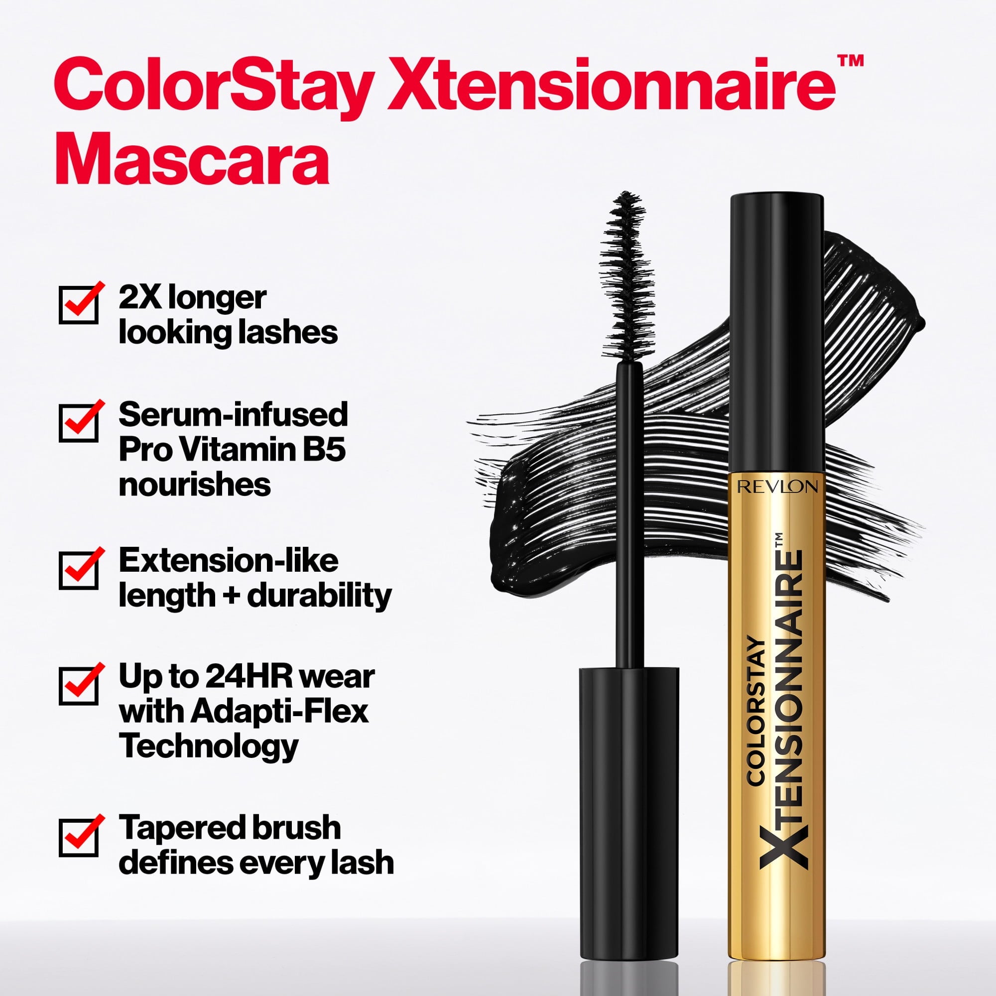 Revlon ColorStay Xtensionnaire Lengthening Mascara, Lash Serum and Mascara In One