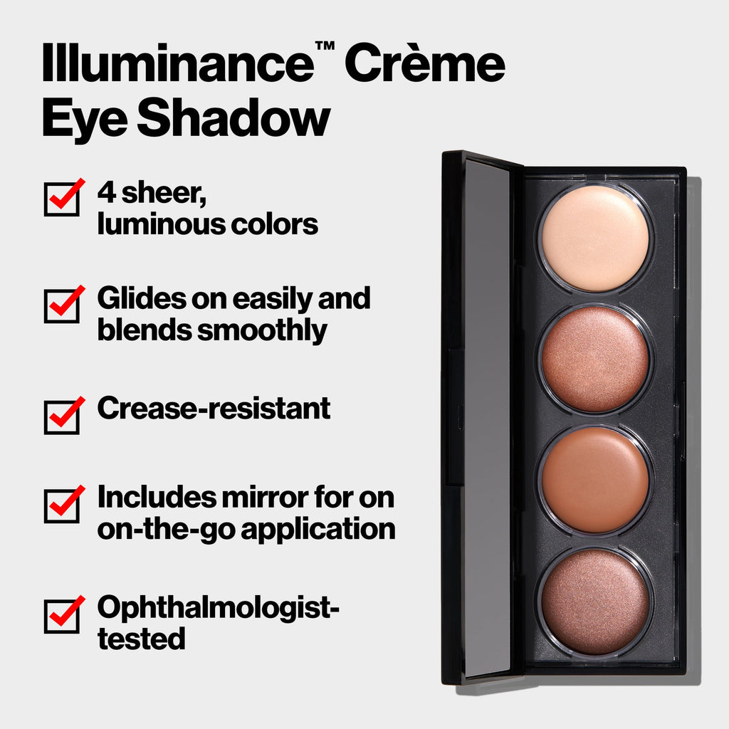 Revlon Illuminance Long Lasting Matte and Shimmer Eyeshadow Quad, Skinlights, 0.12 oz