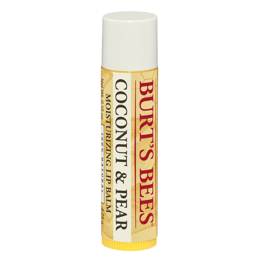 Burt's Bees 100% Natural Moisturizing Lip Balm, Coconut & Pear, 2 Count