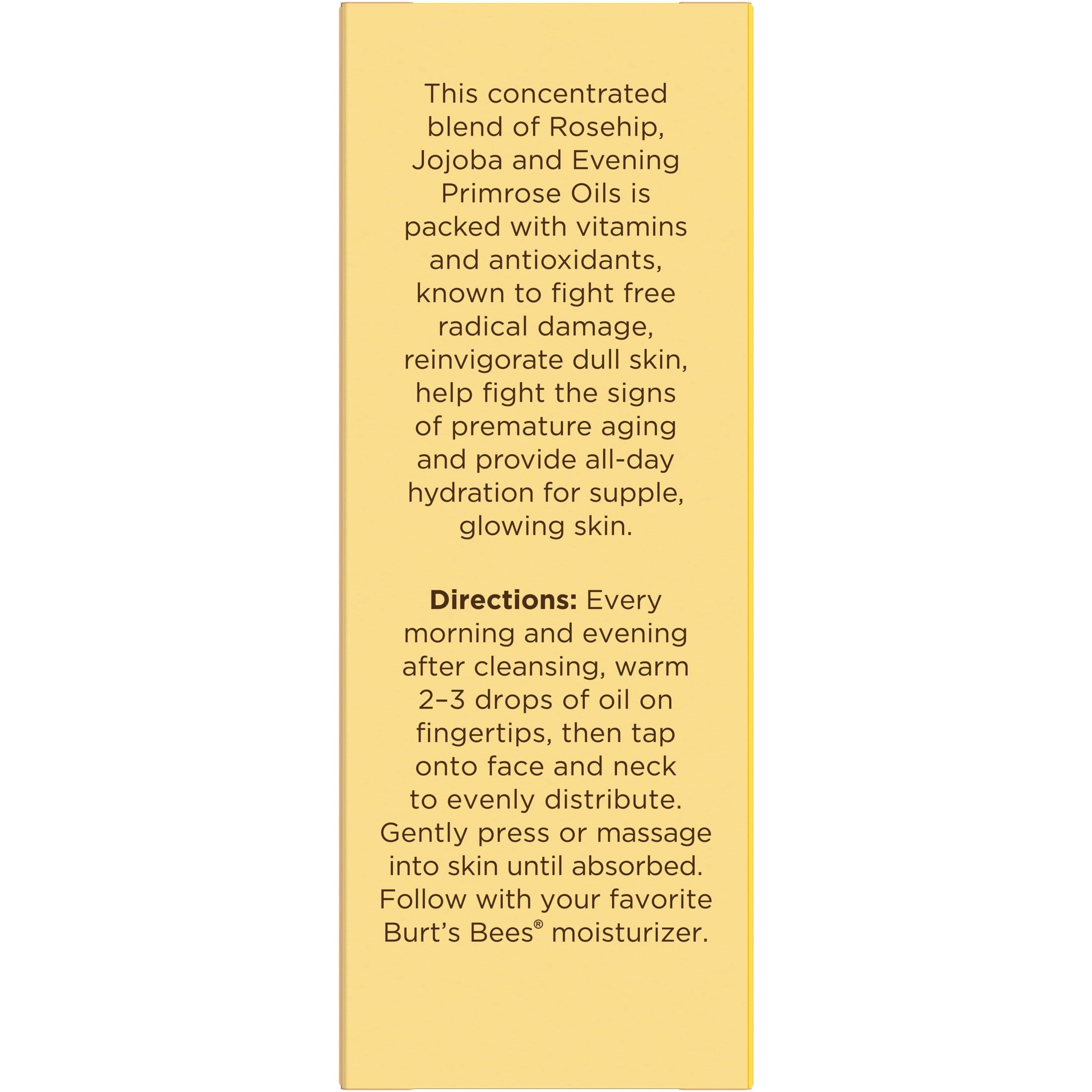 Burt's Bees Facial Oil, 0.51 fl. oz. Bottle