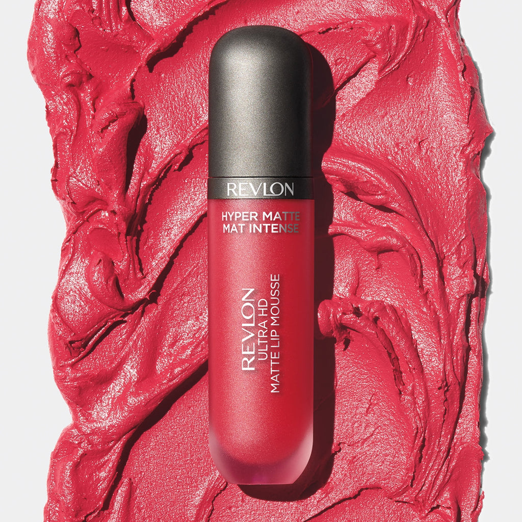 Revlon Ultra HD Lip Mousse Hyper Matte, Liquid Cream-like Lipstick, 0.16 oz, 810 Sunset