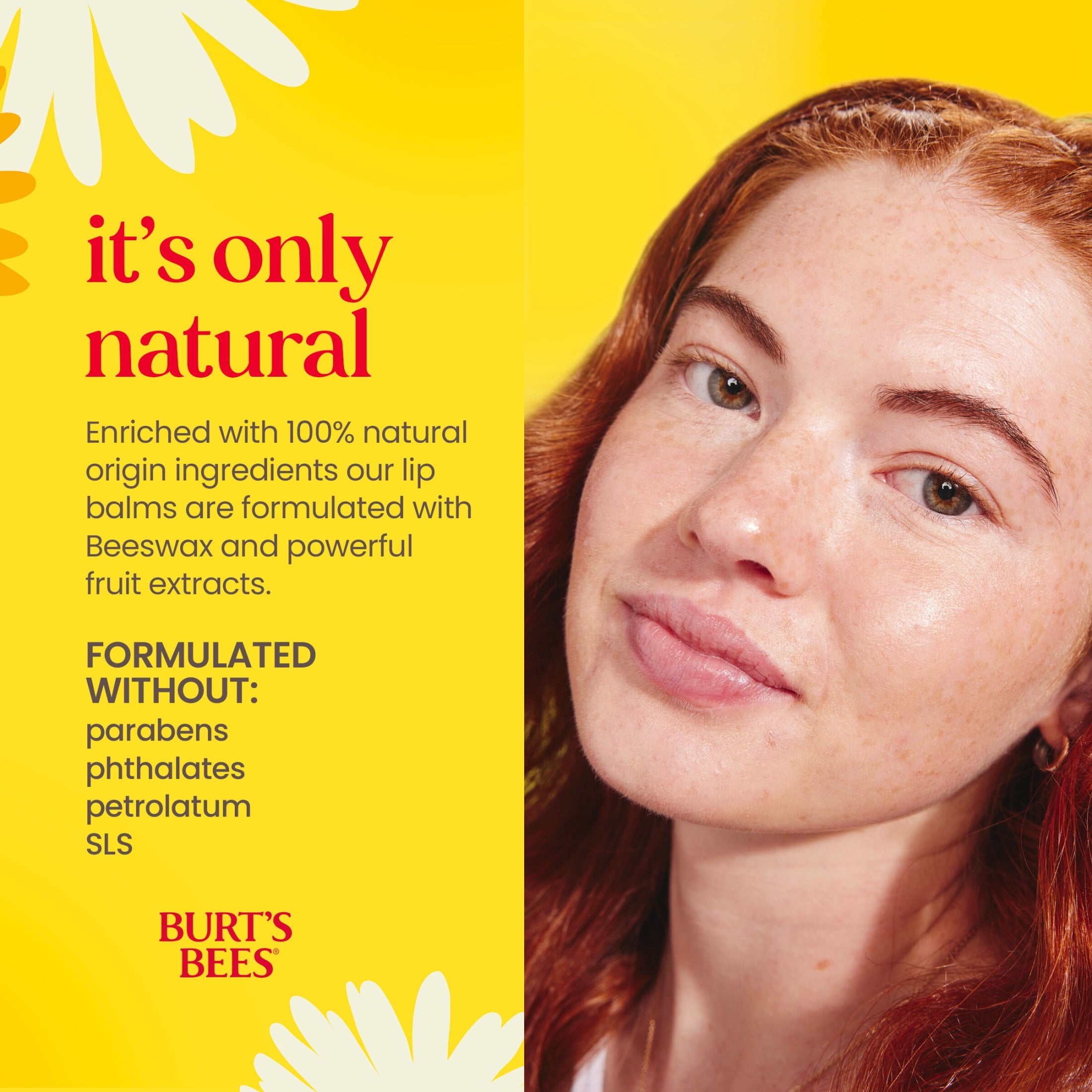 (4 pack) Burt's Bees 100% Natural Origin Beeswax Moisturizing Lip Balm with Vitamin E & Peppermint Oil, 3 Pack