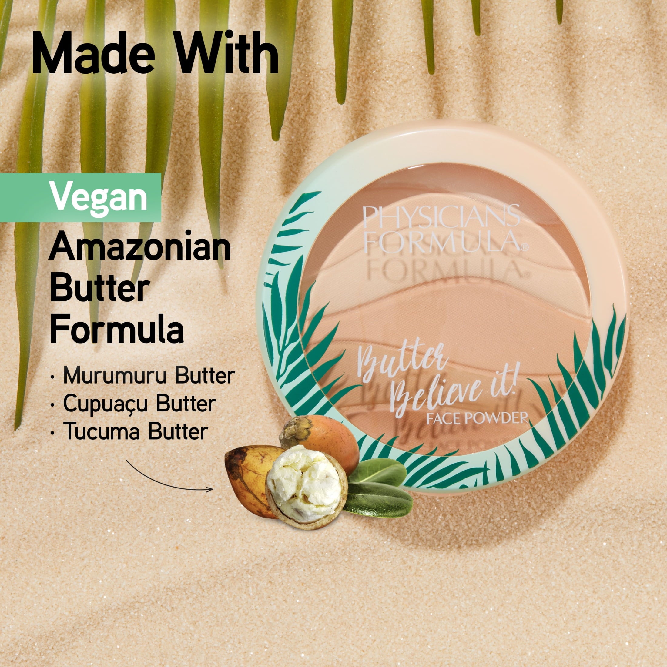 Physicians Formula Murumuru Butter Butter Believe it, Pressed Powder, Creamy Natural