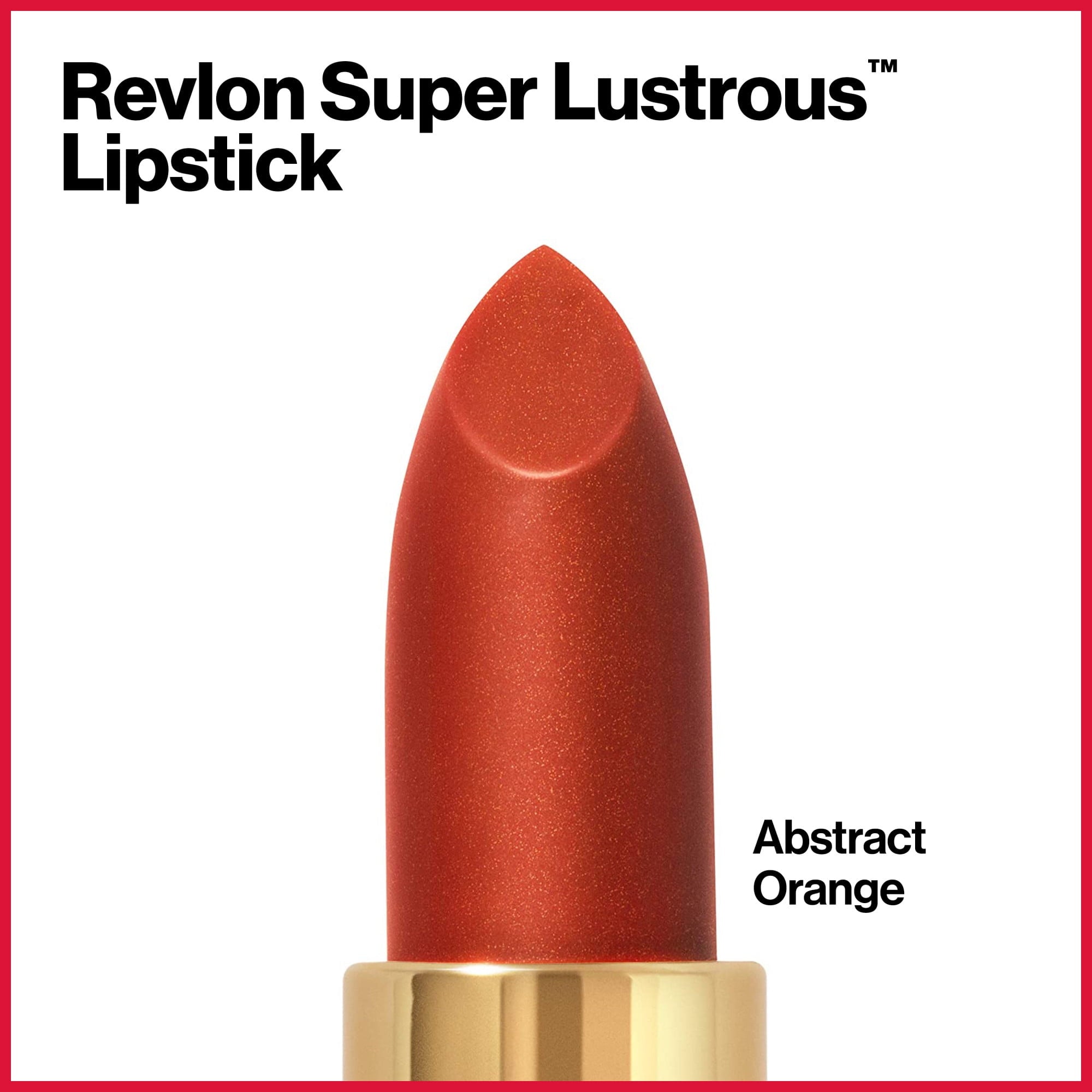 Revlon Super Lustrous Lipstick, Abstract Orange (026), 0.15 oz