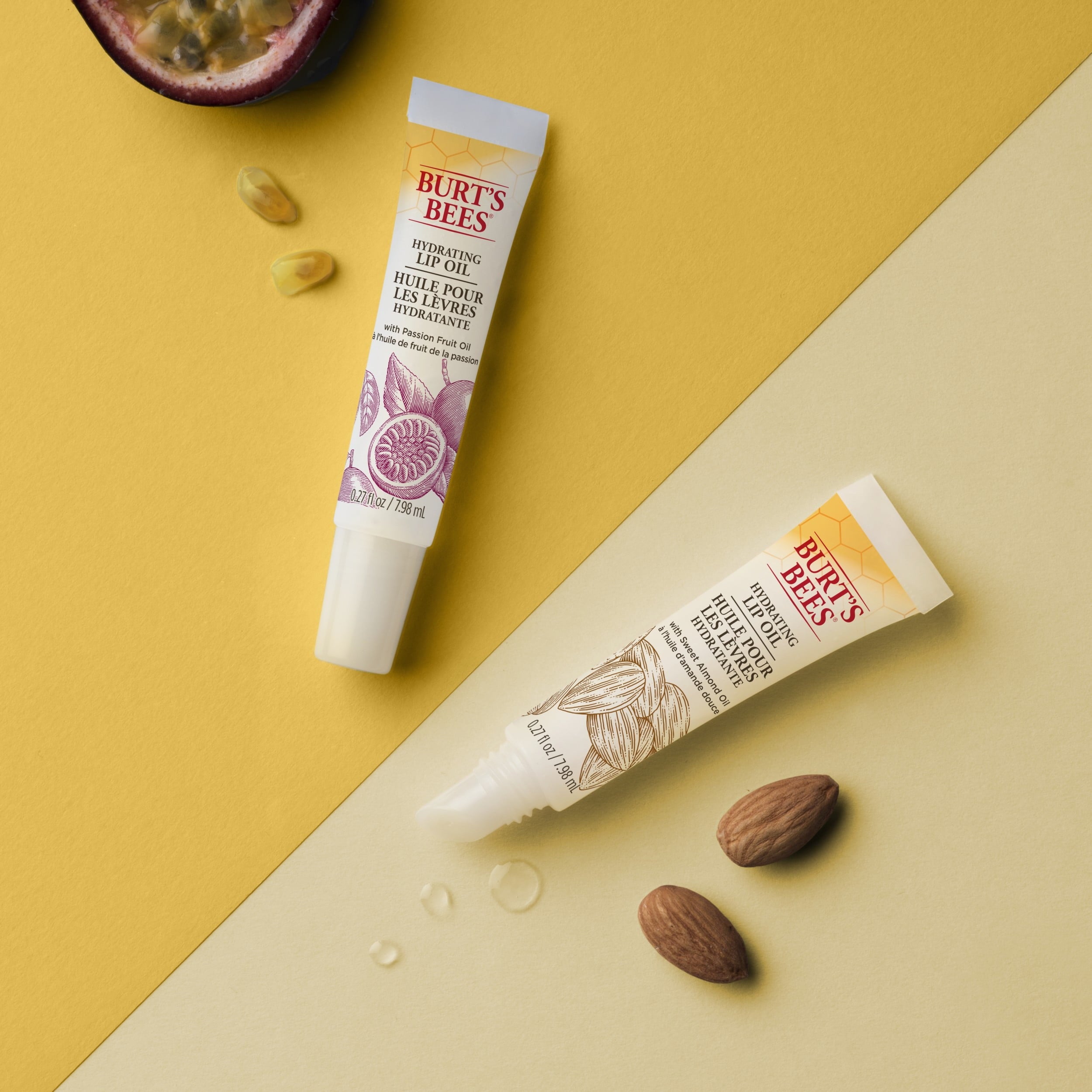 Burt's Bees Hydrating Lip Oil With Passion Fruit Oil, 0.27 oz