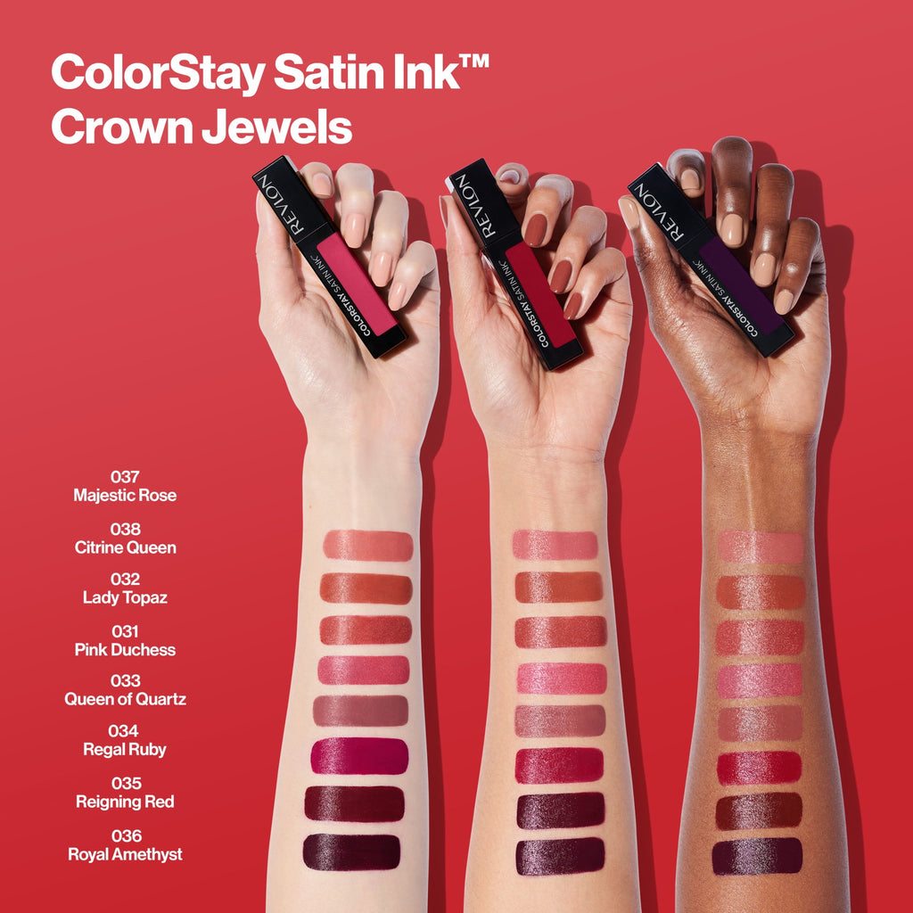 Revlon ColorStay Satin Ink Long Lasting Lipstick with Vitamin E, 006 Eyes on You, 0.17 fl oz