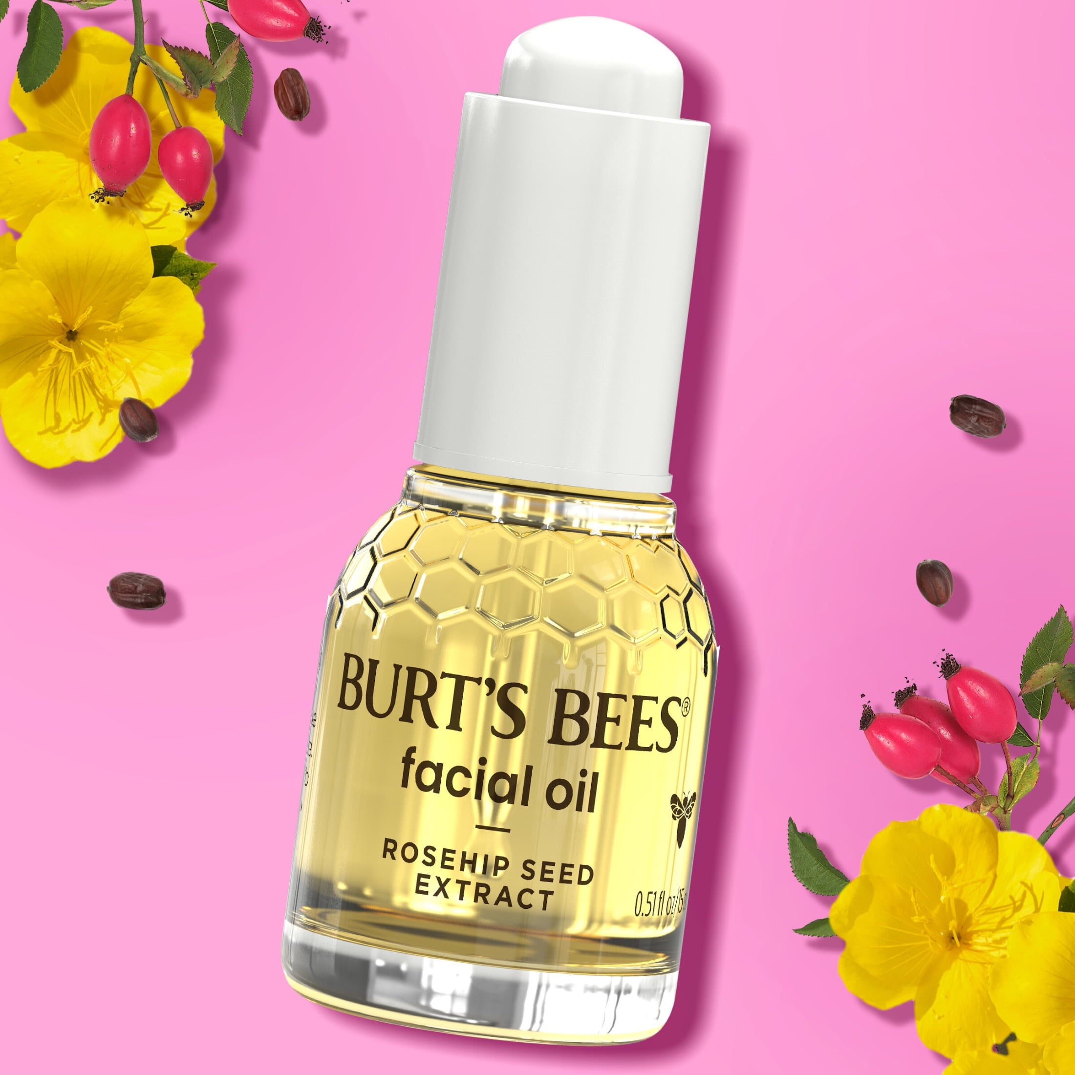 Burt's Bees Facial Oil, 0.51 fl. oz. Bottle