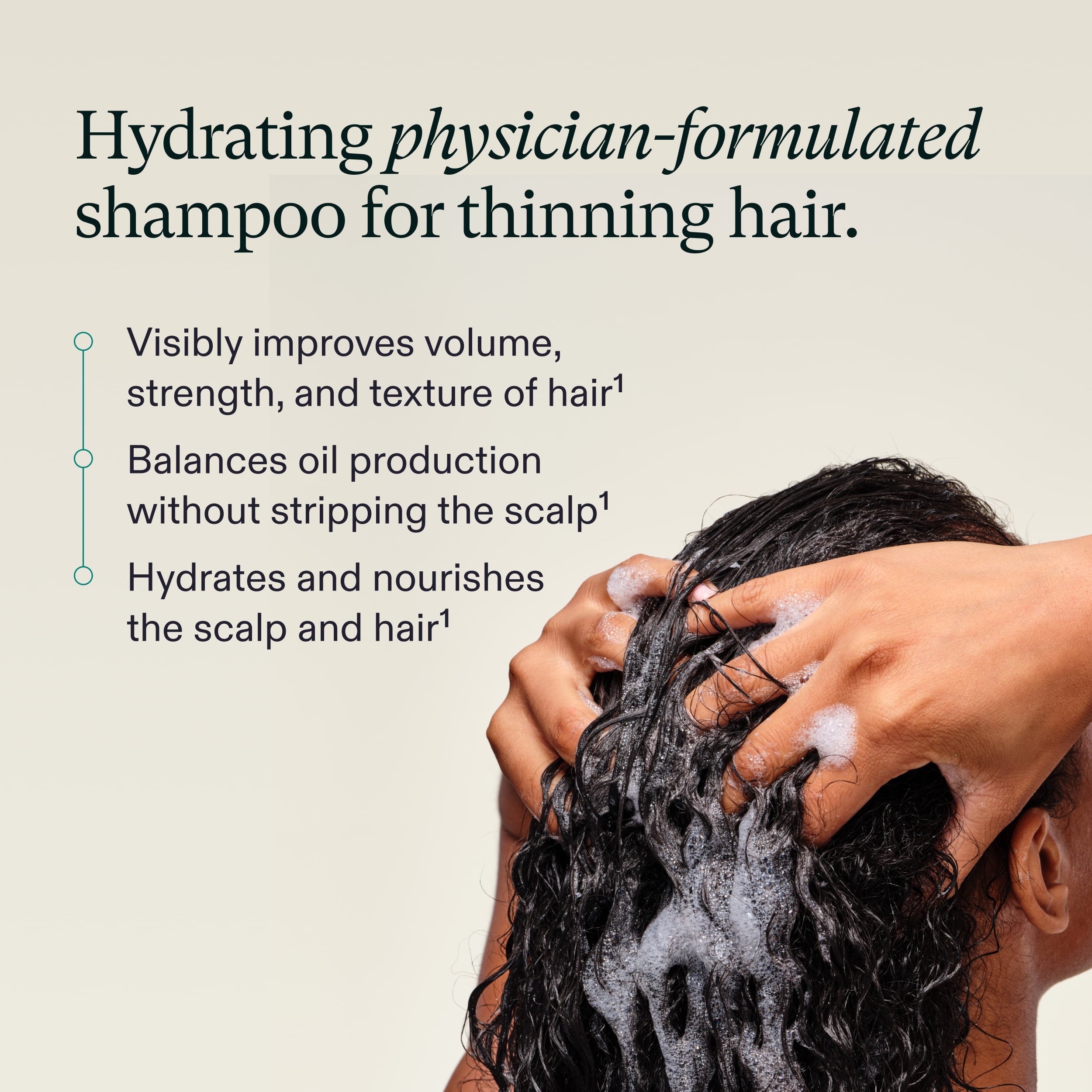 Nutrafol Shampoo, Cleanse and Hydrate Hair and Scalp, Improves Volume, Strength and Texture, Physician-formulated for Thinning Hair, Color Safe