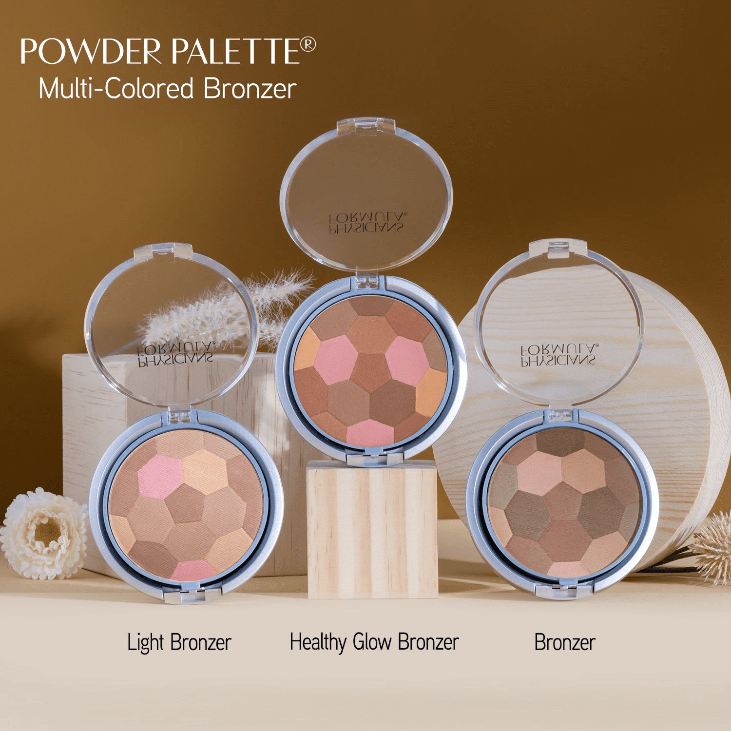 Physicians Formula Powder Palette Multi-Colored Bronzer Makeup, Healthy Glow, 0.3 oz
