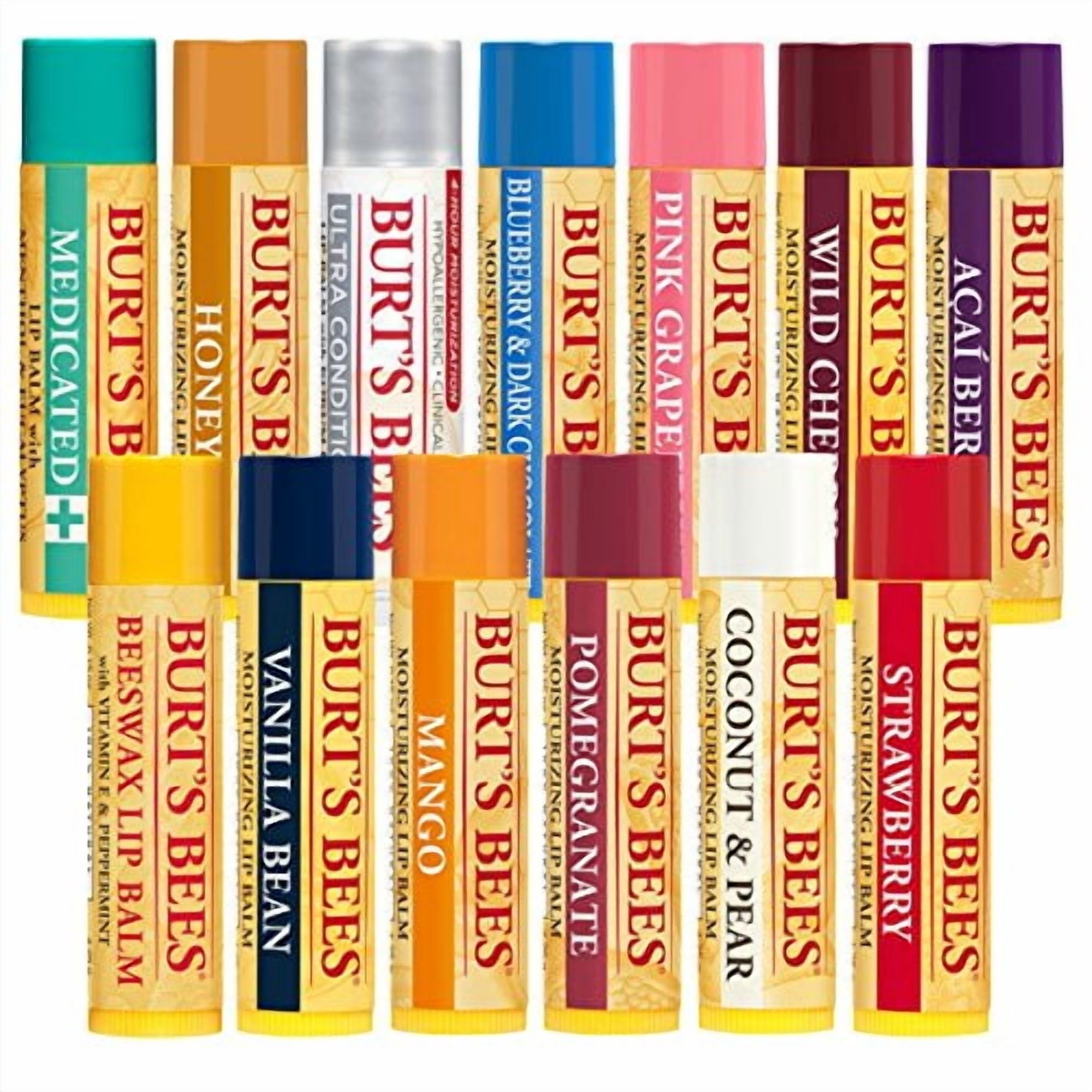 Burt's Bees Medicated Lip Balm with Menthol & Eucalyptus, Blister Box, 0.15 Ounce, 2 Count