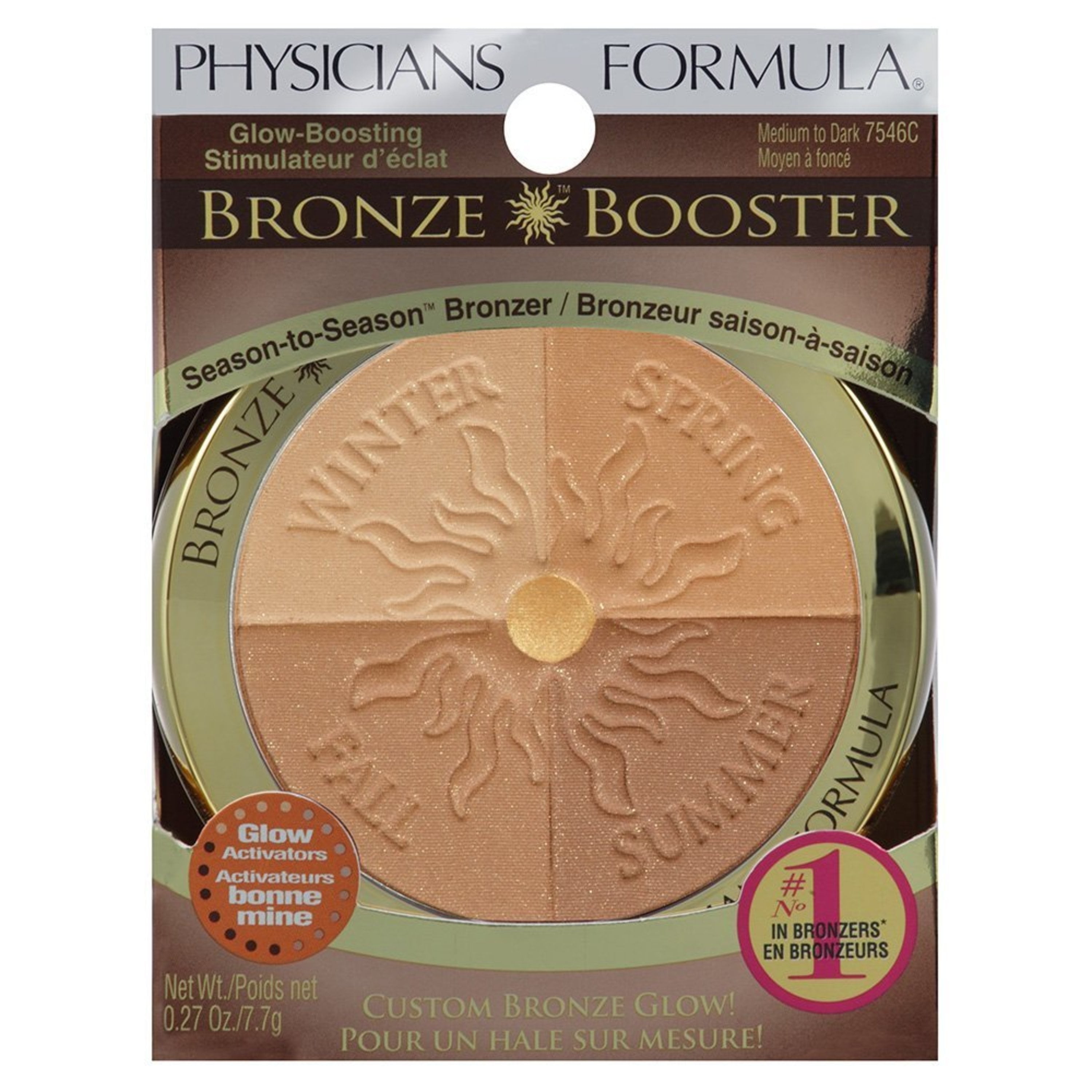 Physicians Formula Bronze Booster Glow Boosting Season to Season Bronzer, Medium to Dark