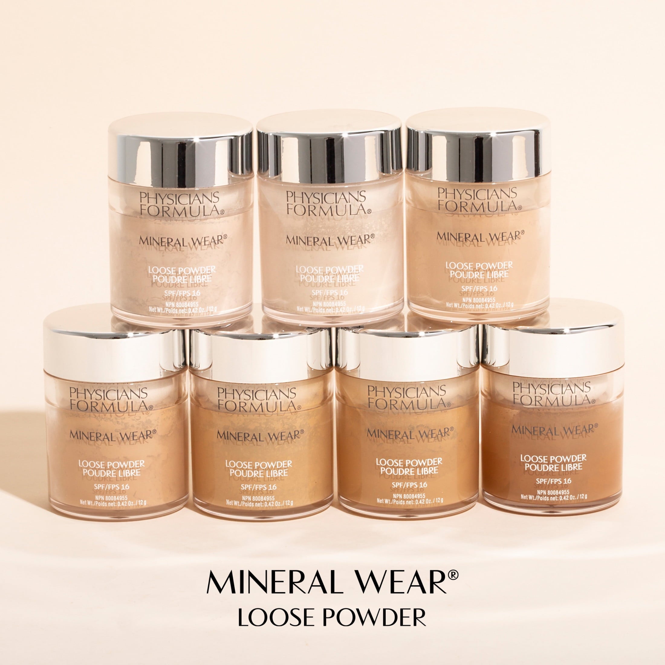 Physicians Formula Mineral Wear Loose Powder SPF 16, Medium Beige, 0.49 oz, Foundation Makeup