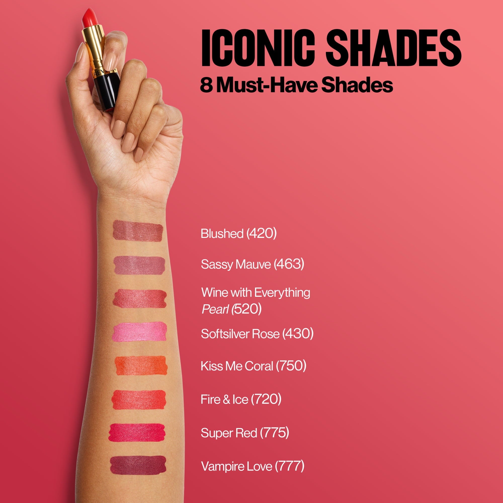 Revlon Super Lustrous Pearl Lipstick, Creamy Formula, 030 Pink Pearl