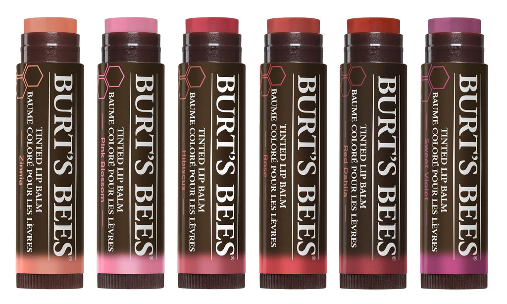 Burt's Bees 100% Natural Tinted Lip Balm, Rose with Shea Butter & Botanical Waxes - 1 Tube