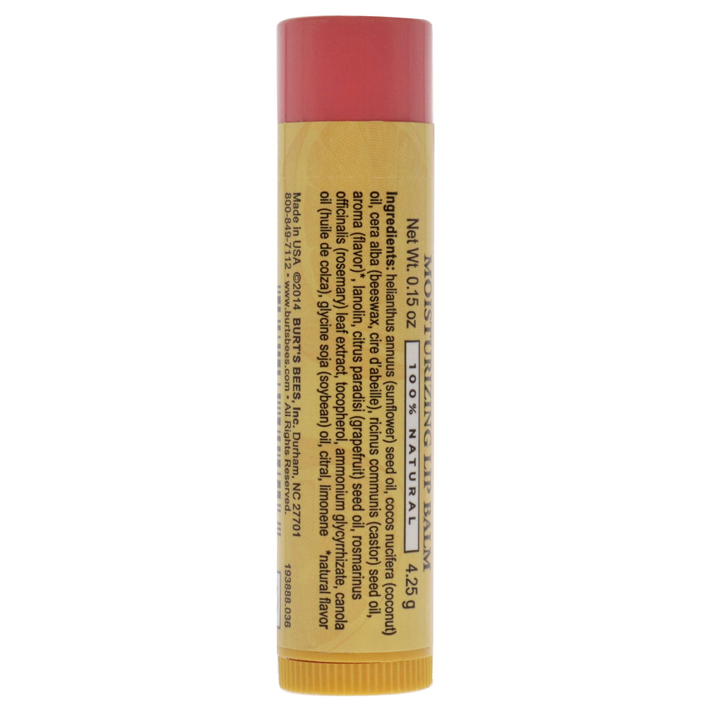Burt's Bees Lip Balm, with Pink Grapefruit, 0.15 oz []