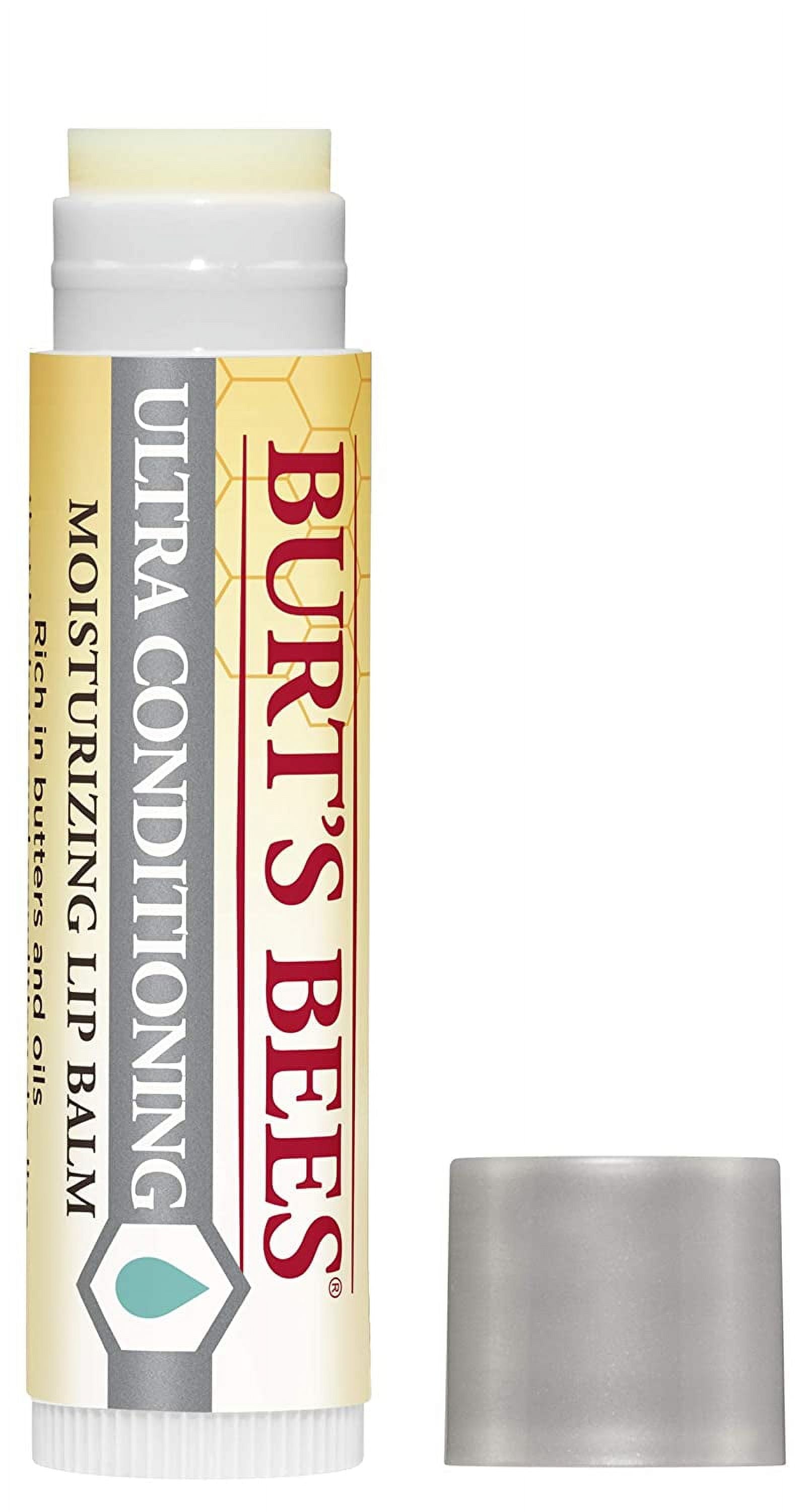 Burt's Bees Lip Balm, Ultra Conditioning with Kokum Butter, 0.15 oz (Pack of 3)