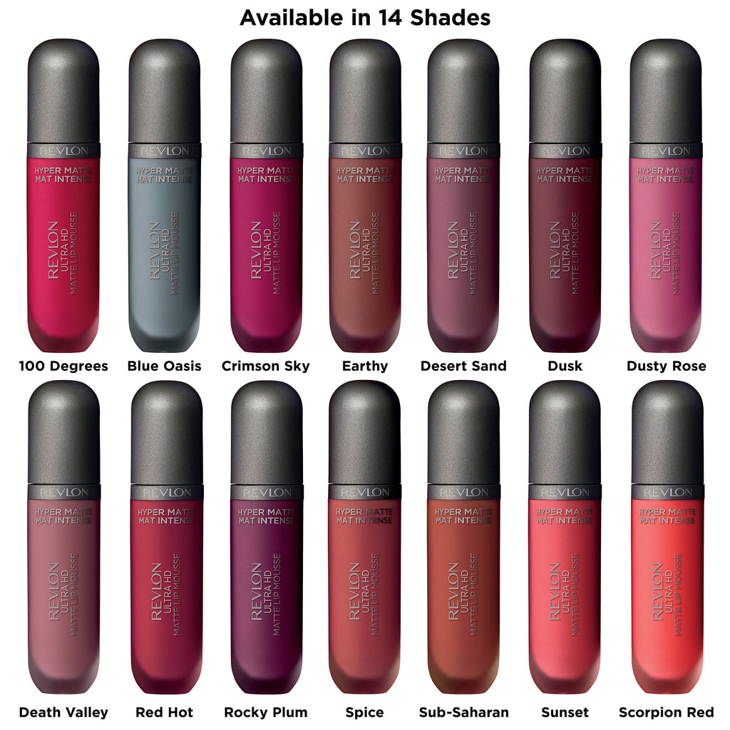 Revlon Ultra HD Matte Lip Mousse, Blue Oasis (835), 0.2 fl oz