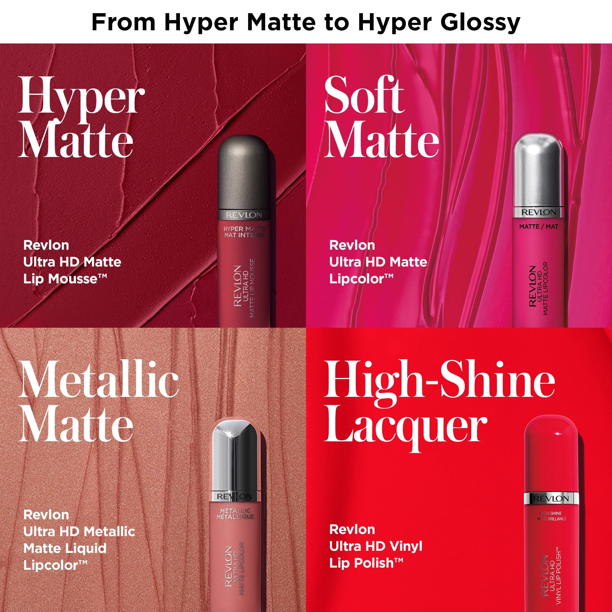 Revlon Ultra HD Vinyl Lip Polish, Liquid Lipstick with Aloe Leaf Extract and Vitamin E , 910 Cherry on Top, 0.16 oz