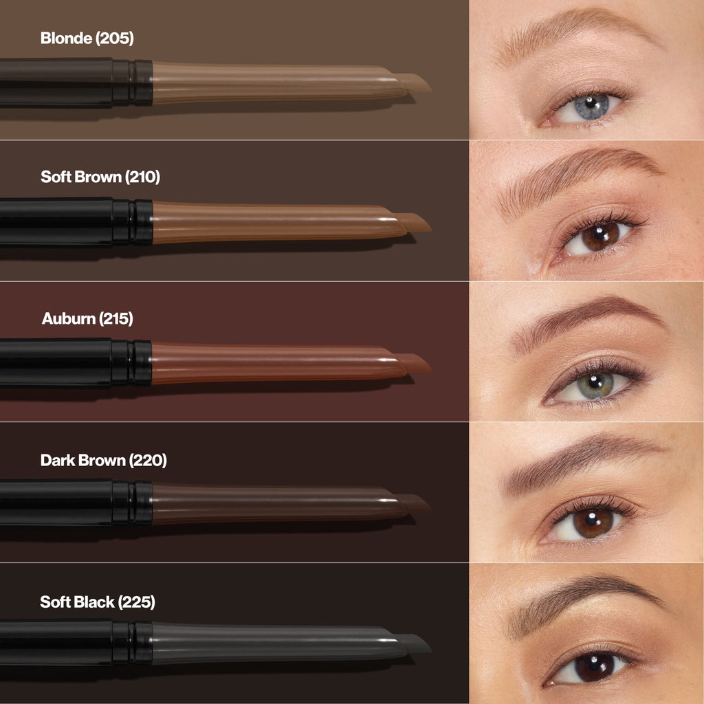 Revlon ColorStay Waterproof Eyebrow Pencil, Mechanical & Long Lasting, 220 Dark Brown, 0.021 oz