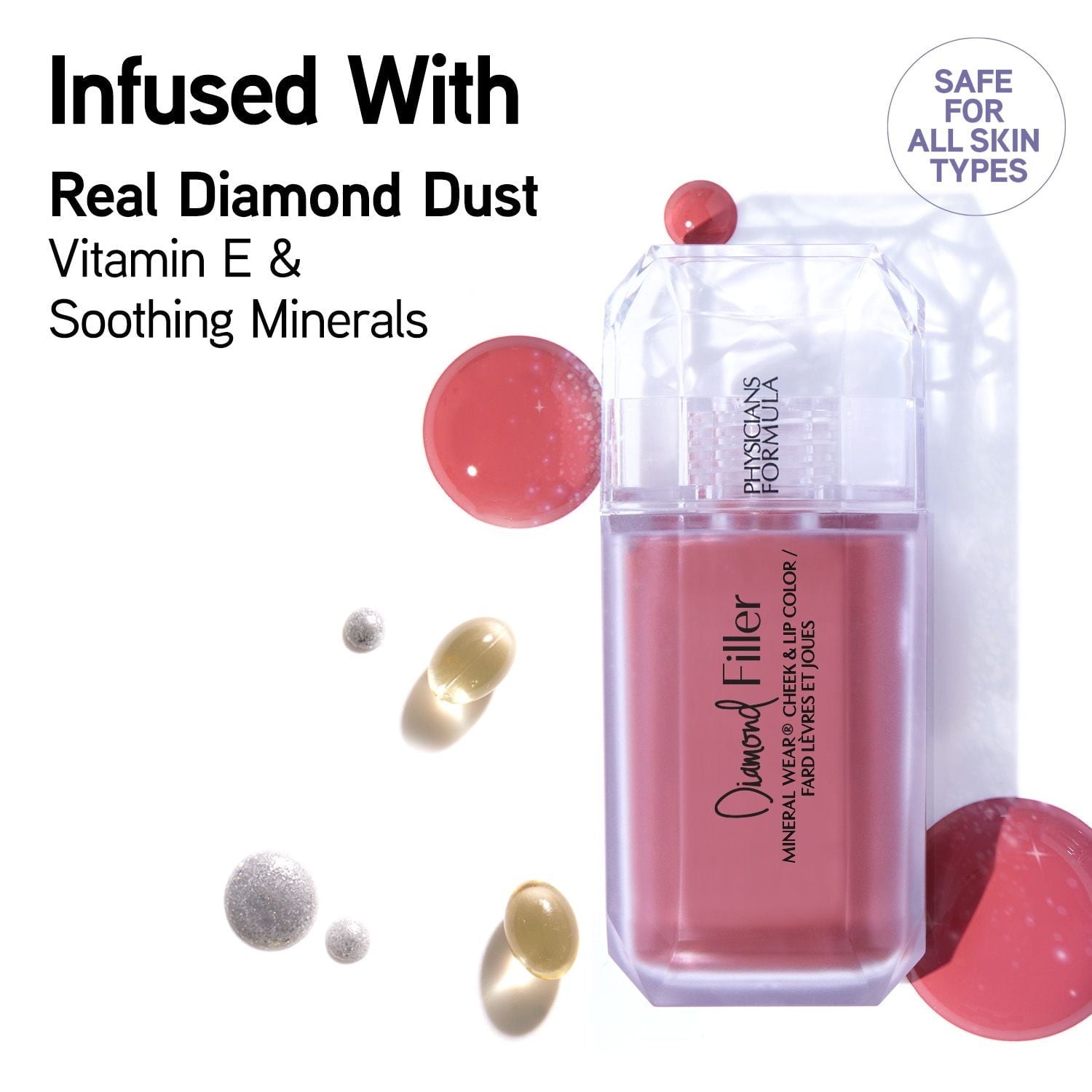 Physicians Formula Physicians Formula Mineral Wear Diamond Filler Cheek & Lip Color, Radiant Pink - Radiant Pink