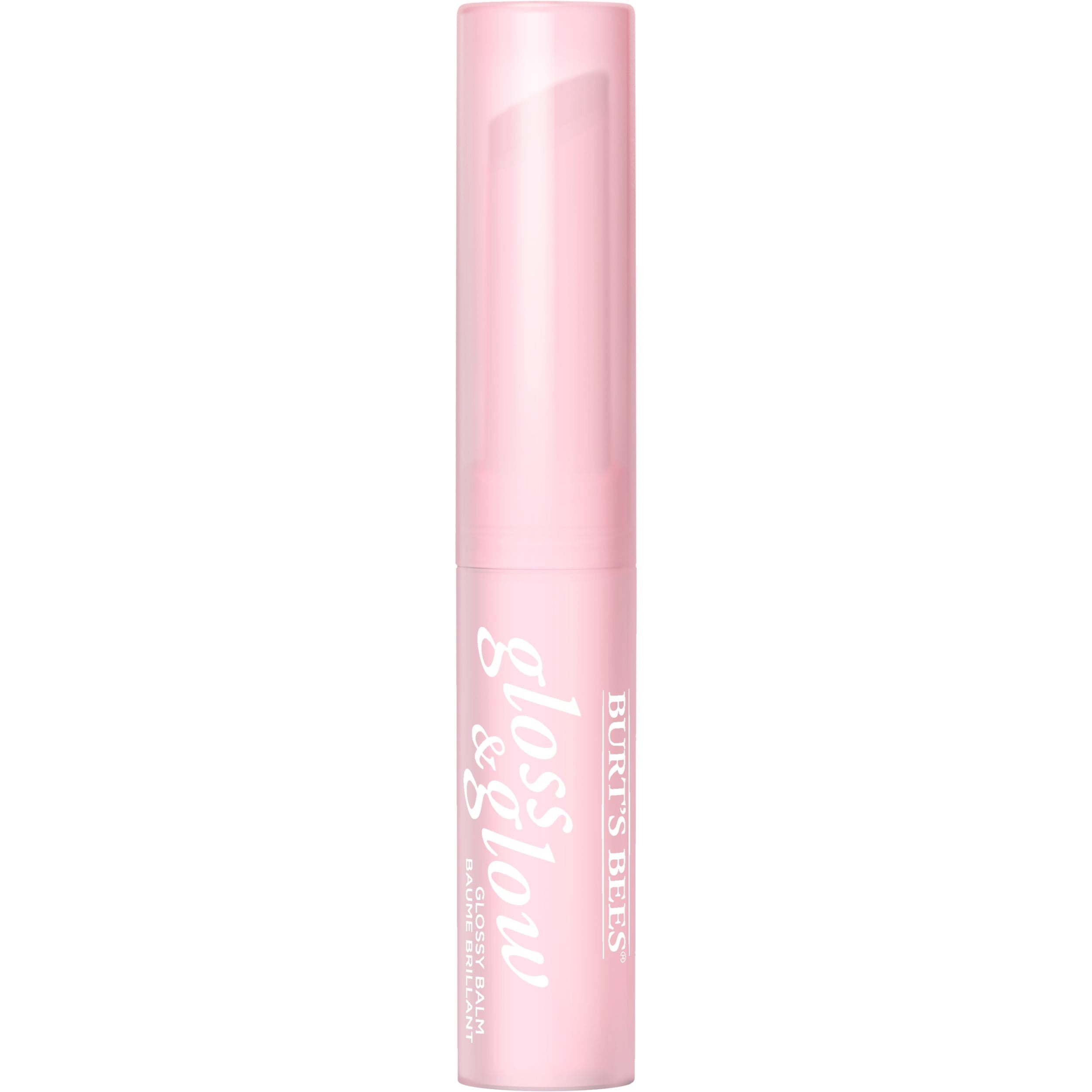 Burts Bees Gloss and Glow Glossy Balm, 100% Natural Origin, Winning in Pink, 1 Tube