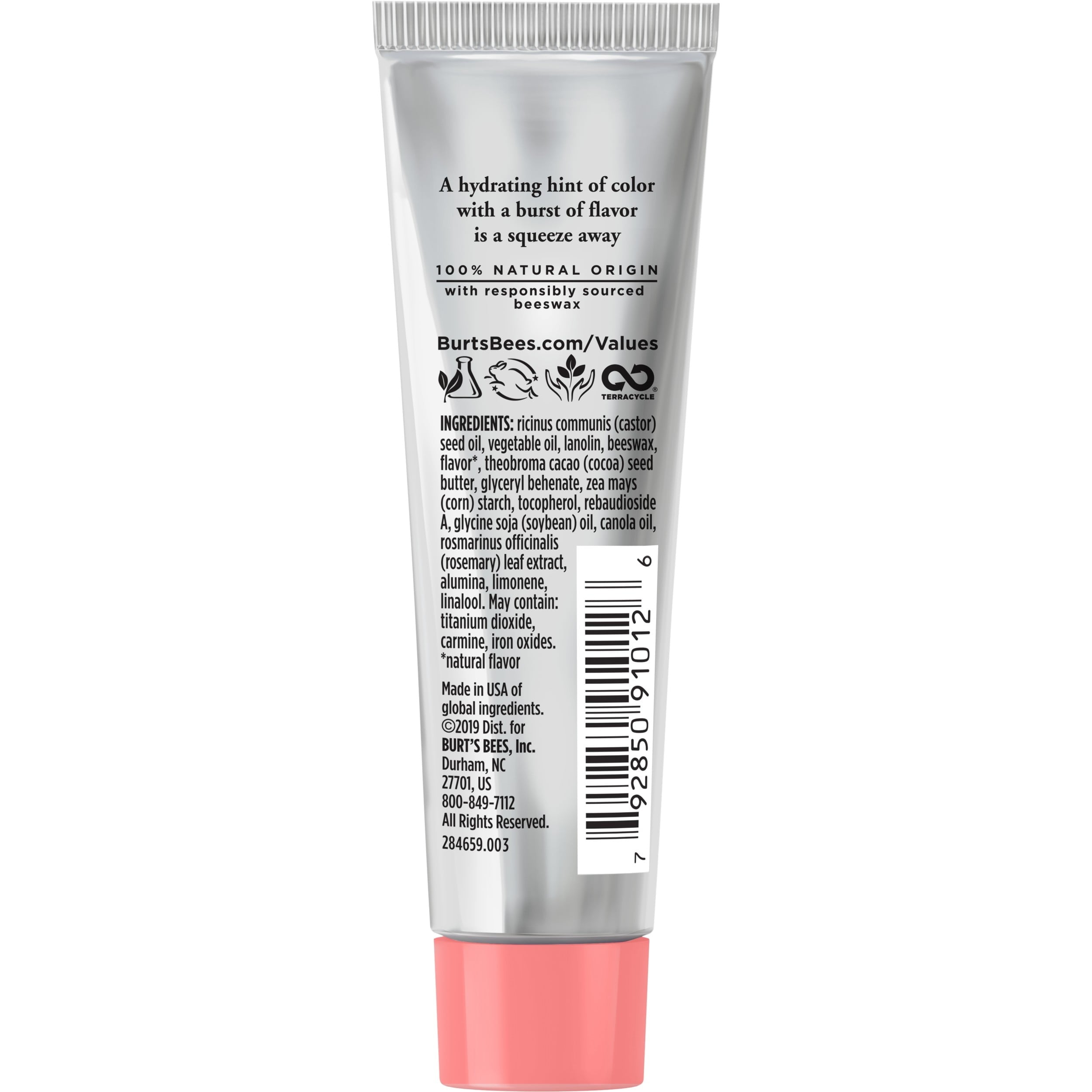 Burt's Bees 100% Natural Origin Squeezy Tinted Lip Balm, Sweet Peach - 0.43 Ounce Squeeze Tube