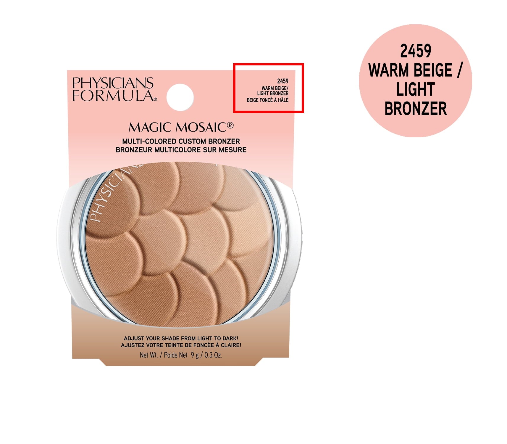 Physicians Formula Magic Mosaic® Multi Colored Custom Bronzer, Warm Beige, Light Bronzer