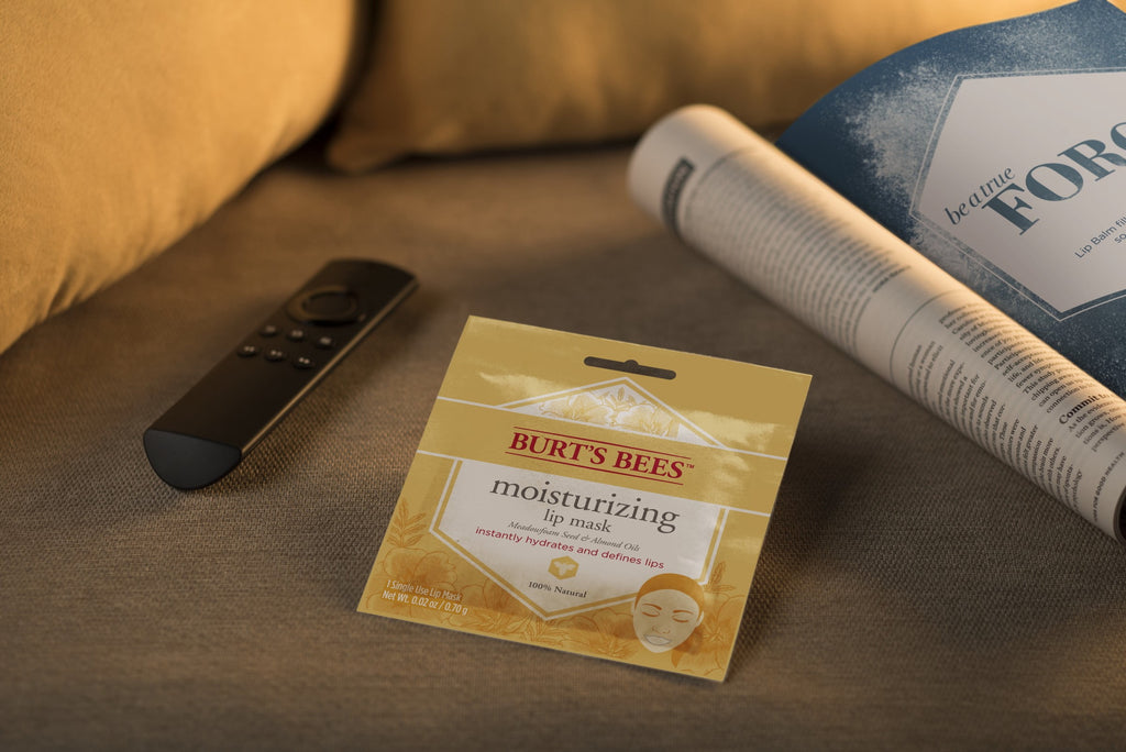 Burt's Bees 100% Natural Moisturizing Single Use Lip Mask, 6 Count