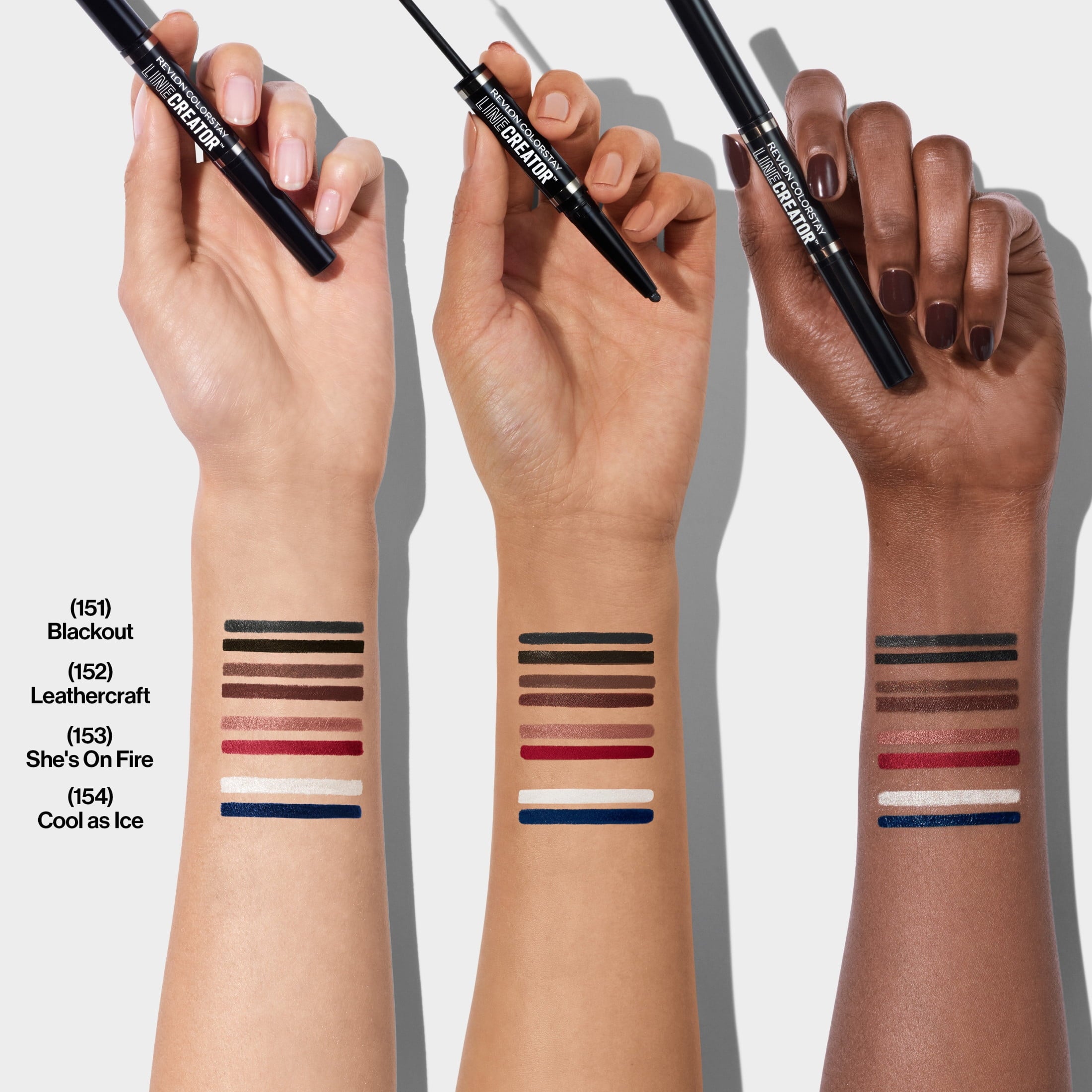 Revlon ColorStay Line Creator Waterproof Eyeliner Pencil, 151 Blackout, 0.004 oz