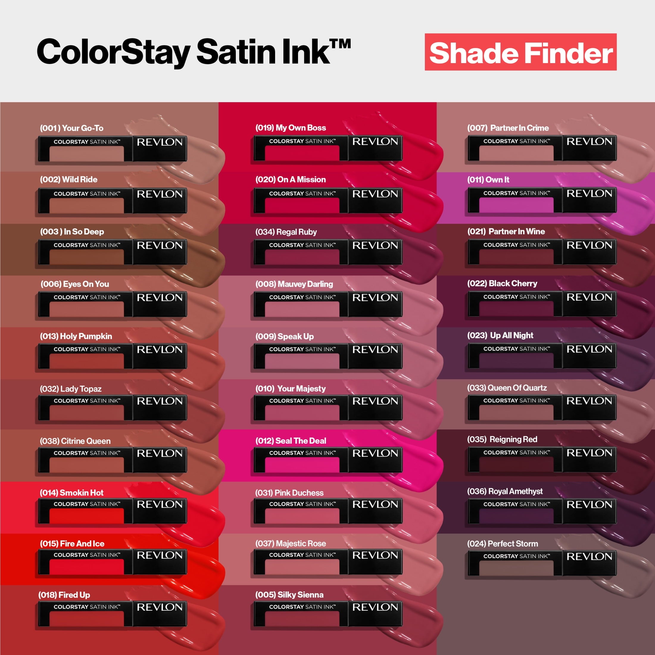 Revlon ColorStay Satin Ink Long Lasting Lipstick with Vitamin E, 015 Fire & Ice, 0.17 fl oz